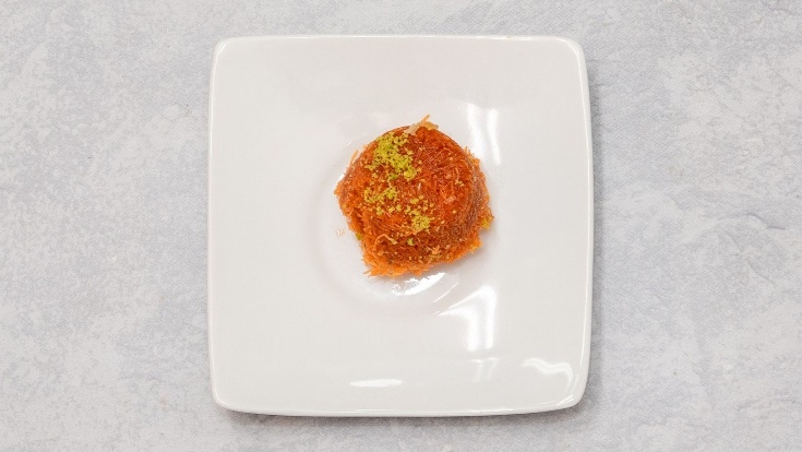 Mini Kunafa - shredded filo with pistachio